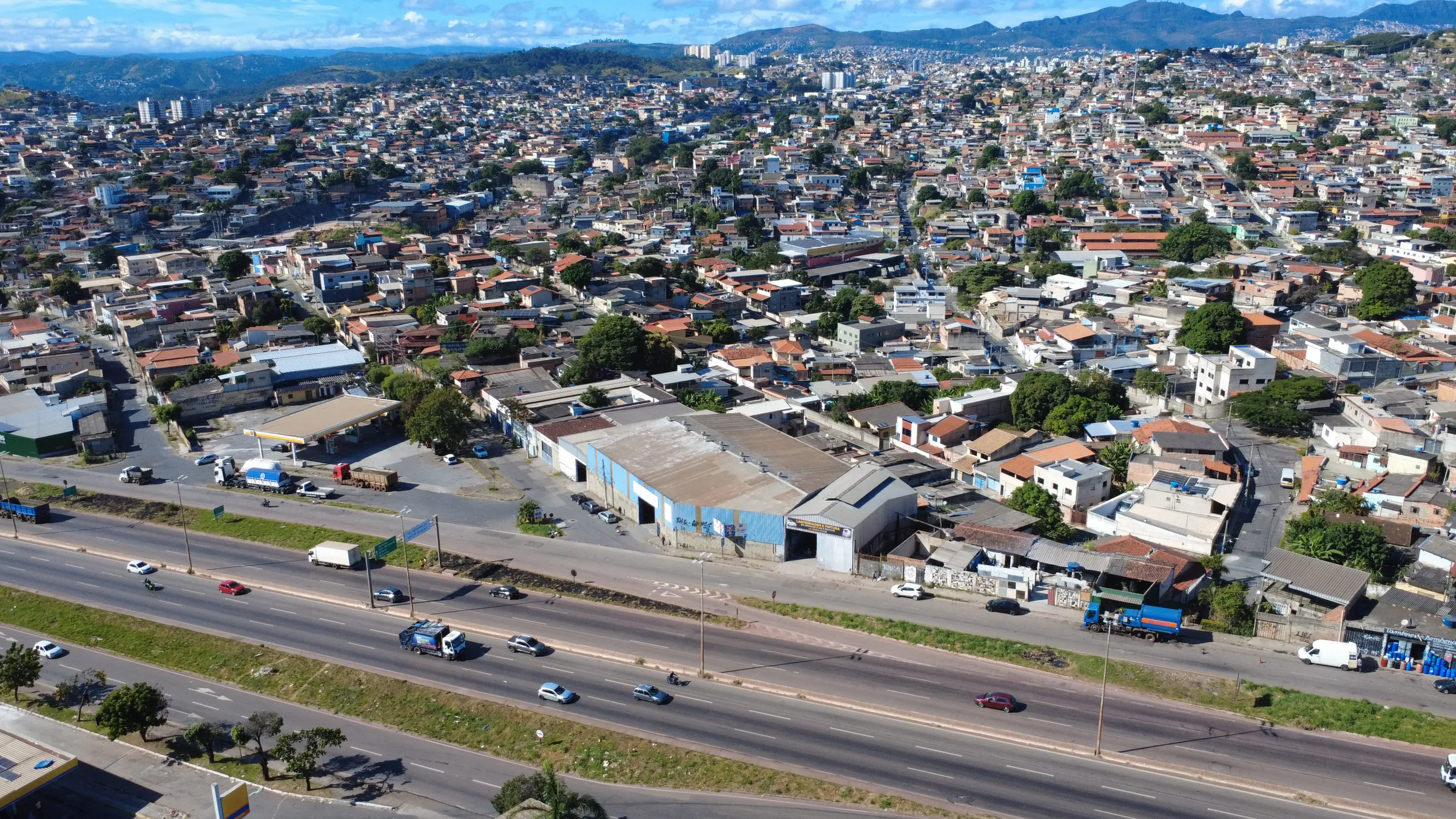Vista aérea da região da COOP GBH em Belo Horizonte
